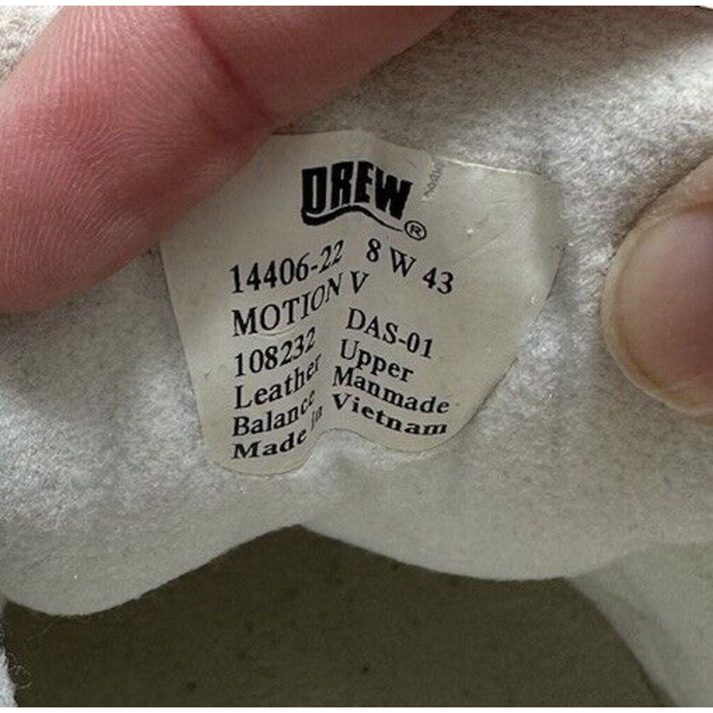 DREW Force V Dual Strap Athletic Shoes White Leather Women’s Size 8 - Picture 7 of 7